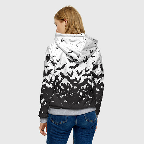 Женская толстовка Летучие кровососы / 3D-Меланж – фото 4