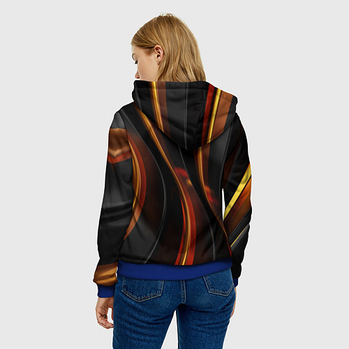 Женская толстовка Unsplash 3D / 3D-Синий – фото 4