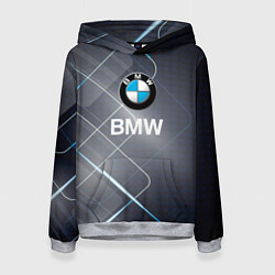 Толстовка-худи женская BMW Logo, цвет: 3D-меланж