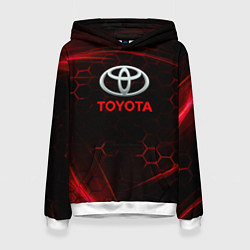 Женская толстовка Toyota Неоновые соты