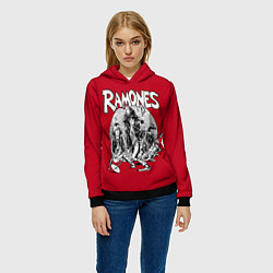 Толстовка-худи женская BW Ramones, цвет: 3D-черный — фото 2