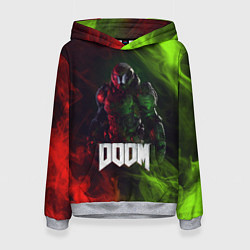 Толстовка-худи женская Doomguy Doom, цвет: 3D-меланж