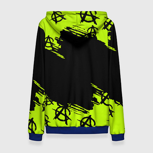 Женская толстовка Гражданская оборона: Green / 3D-Синий – фото 2