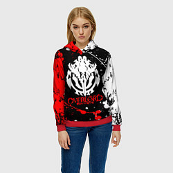 Толстовка-худи женская OVERLORD оверлорд, цвет: 3D-красный — фото 2