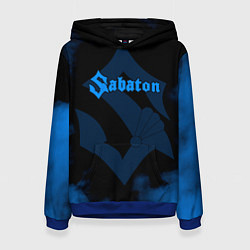Толстовка-худи женская Sabaton синий дым, цвет: 3D-синий