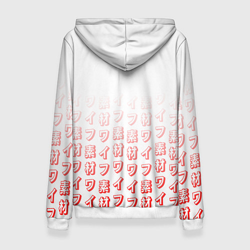 Женская толстовка Waifu -02 Darling in the Franxx / 3D-Белый – фото 2