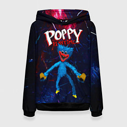 Толстовка-худи женская Poppy Playtime, цвет: 3D-черный