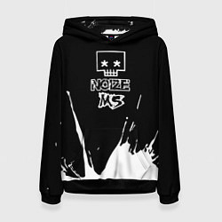 Толстовка-худи женская Noize MC Нойз МС, цвет: 3D-черный