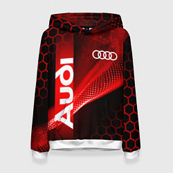 Женская толстовка AUDI АУДИ SPORT СПОРТ RED AND BLACK