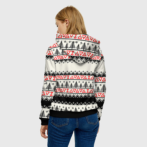 Женская толстовка Свитер The Witcher / 3D-Черный – фото 4