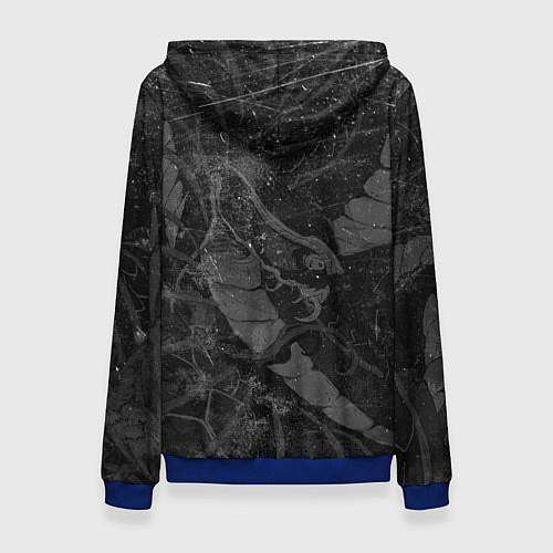 Женская толстовка Токийский Дракон Иероглифы Dragon Japan / 3D-Синий – фото 2