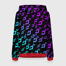 Женская толстовка JOJOS BIZARRE ADVENTURE NEON PATTERN НЕОН УЗОР