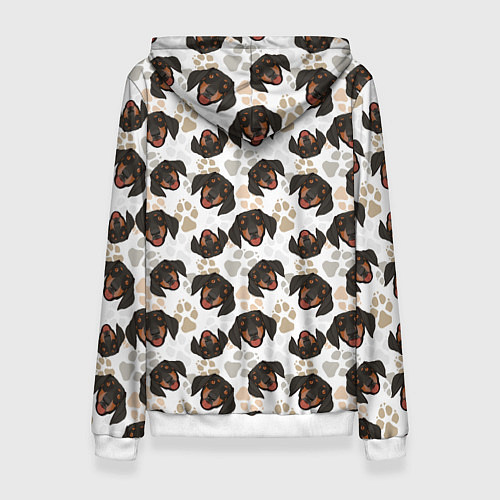 Женская толстовка Такса Dachshund Dog / 3D-Белый – фото 2