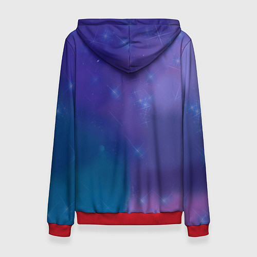 Женская толстовка Тигренок-2022 / 3D-Красный – фото 2