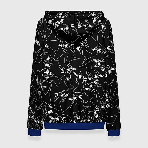 Женская толстовка KIZARU HAUNTED FAMILY ПАТТЕРН / 3D-Синий – фото 2