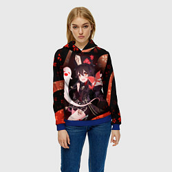 Толстовка-худи женская УЛЬТ ХУ ТАО HU TAO, цвет: 3D-синий — фото 2