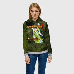 Толстовка-худи женская Reanimation - Linkin Park, цвет: 3D-меланж — фото 2