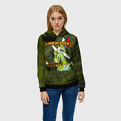Толстовка-худи женская Reanimation - Linkin Park, цвет: 3D-черный — фото 2