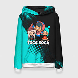 Толстовка-худи женская Toca Boca Рита и Леон, цвет: 3D-белый