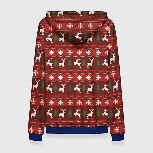 Женская толстовка Bad Santa Плохой Санта / 3D-Синий – фото 2