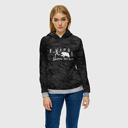 Толстовка-худи женская Siberian fast food, цвет: 3D-меланж — фото 2