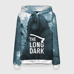 Толстовка-худи женская The Long Dark медведь, цвет: 3D-белый