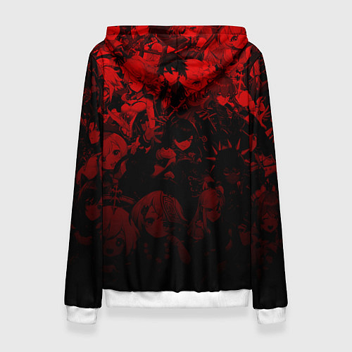 Женская толстовка ГЕНШИН ИМПАКТ АЛЬБЕДО GENSHIN IMPACT ALBEDO / 3D-Белый – фото 2