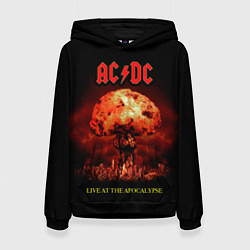 Толстовка-худи женская Live at the Apocalypse - ACDC, цвет: 3D-черный