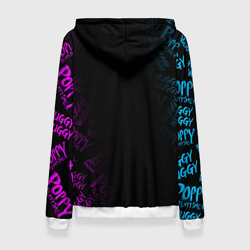 Женская толстовка POPPY PLAYTIME ПОППИ ПЛЕЙТАЙМ ХАГГИ ВАГГИ NEON НЕО / 3D-Белый – фото 2