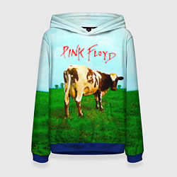 Толстовка-худи женская Atom Heart Mother - Pink Floyd, цвет: 3D-синий