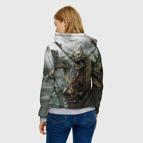 Женская толстовка Elden Ring - Ведьма / 3D-Меланж – фото 4