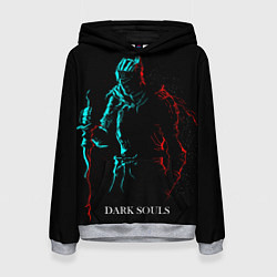 Толстовка-худи женская Dark Souls NEON Силуэт, цвет: 3D-меланж