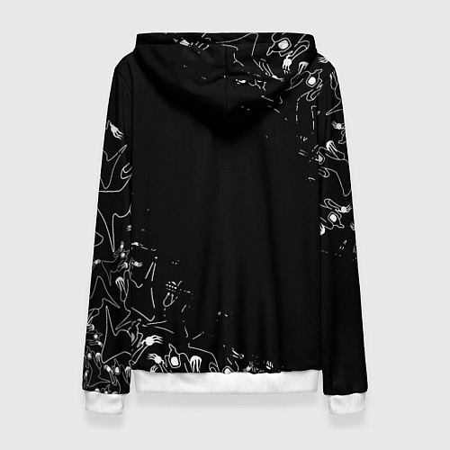 Женская толстовка KIZARU ПРИЗРАК ЛОГО БЕЛЫЙ / 3D-Белый – фото 2