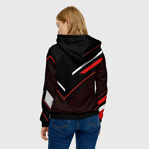 Женская толстовка Suzuki SPORT / 3D-Черный – фото 4