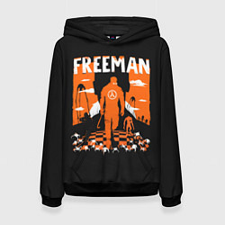 Толстовка-худи женская Walkin Freeman, цвет: 3D-черный
