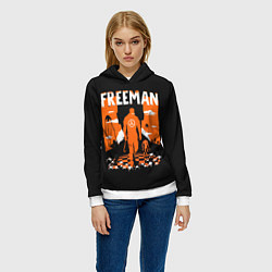 Толстовка-худи женская Walkin Freeman, цвет: 3D-белый — фото 2