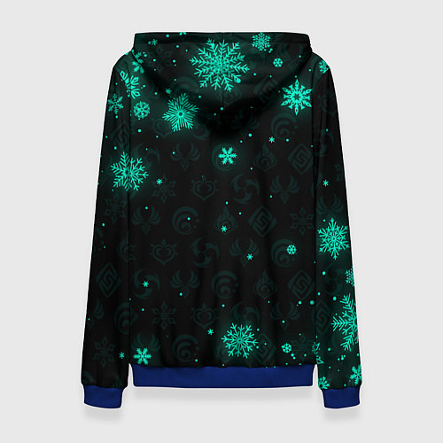 Женская толстовка GENSHIN IMPACT СЯО НОВОГОДНИЙ / 3D-Синий – фото 2