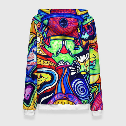 Женская толстовка ПСИХОДЕЛЛА / 3D-Белый – фото 2