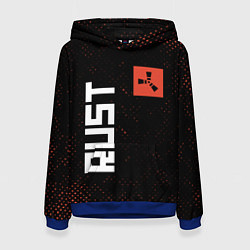 Толстовка-худи женская RUST - Гранж, цвет: 3D-синий