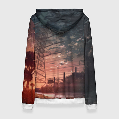 Женская толстовка Врата Штейна Steins Gate, Курису Макисэ Kurisu Mak / 3D-Белый – фото 2