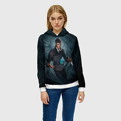 Толстовка-худи женская Dishonored art, цвет: 3D-белый — фото 2