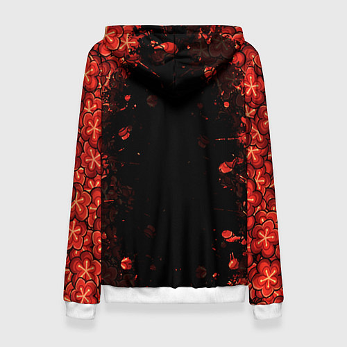 Женская толстовка GENSHIN IMPACT HU TAO ГЕНШИН ИМПАКТ ХУ ТАО FLOWERS / 3D-Белый – фото 2