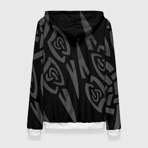 Женская толстовка ПЕЧАТЬ ВЕЛЕСА КОГТИ БЕЛЫЕ / 3D-Белый – фото 2