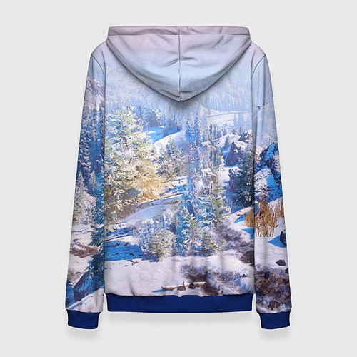 Женская толстовка SnowRunner Гонки по бездорожью / 3D-Синий – фото 2