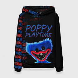 Толстовка-худи женская Хагги ВАГГИ Poppy Playtime, цвет: 3D-черный