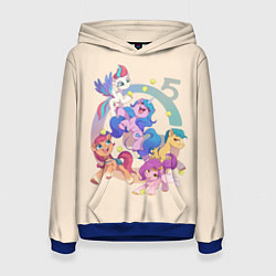 Толстовка-худи женская G5 My Little Pony, цвет: 3D-синий