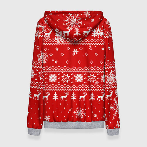 Женская толстовка НОВОГОДНИЙ СВИТЕР ДОТА 2 НОВЫЙ ГОД 2022 / 3D-Меланж – фото 2