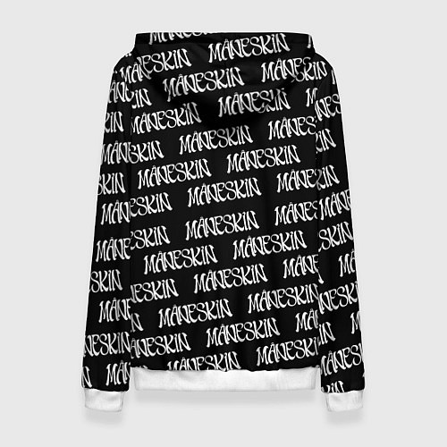 Женская толстовка MANESKIN LOGO WHITE PATTERN / 3D-Белый – фото 2