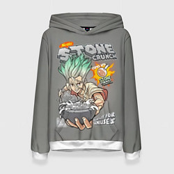 Толстовка-худи женская Senkuu STONE CRUNCH, цвет: 3D-белый