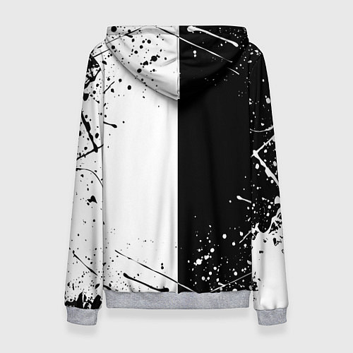 Женская толстовка WARFRAME STALKER BLACK WHITE СТАЛКЕР / 3D-Меланж – фото 2